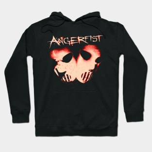 Angerfist Band Rock Metal Logo Hoodie